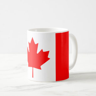 Taza De Café Bandera Nacional Patriótica de CANADÁ