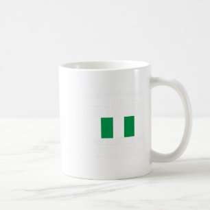 Taza De Café Bandera nigeriana orgullosa Raíces del patrimonio 