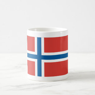 Taza De Café Bandera noruega
