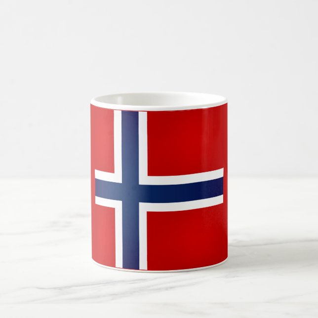 Taza De Café Bandera noruega de Guay (Centro)