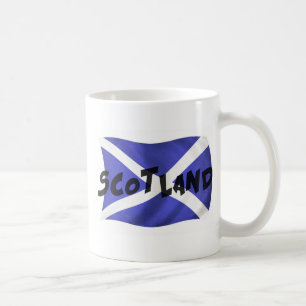 Taza De Café Bandera ondulada de Escocia