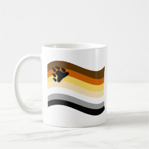 Taza De Café Bandera Ondulada de Garra de Orgullo de Oso