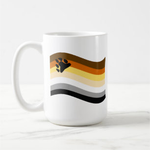 Taza De Café Bandera Ondulada de Garra de Orgullo de Oso