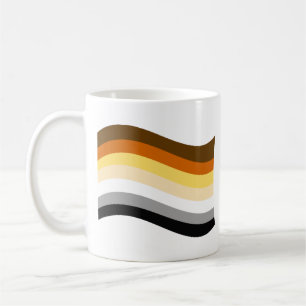 Taza De Café Bandera Ondulada Orgullo de Oso