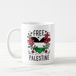 Taza De Café Bandera palestina libre