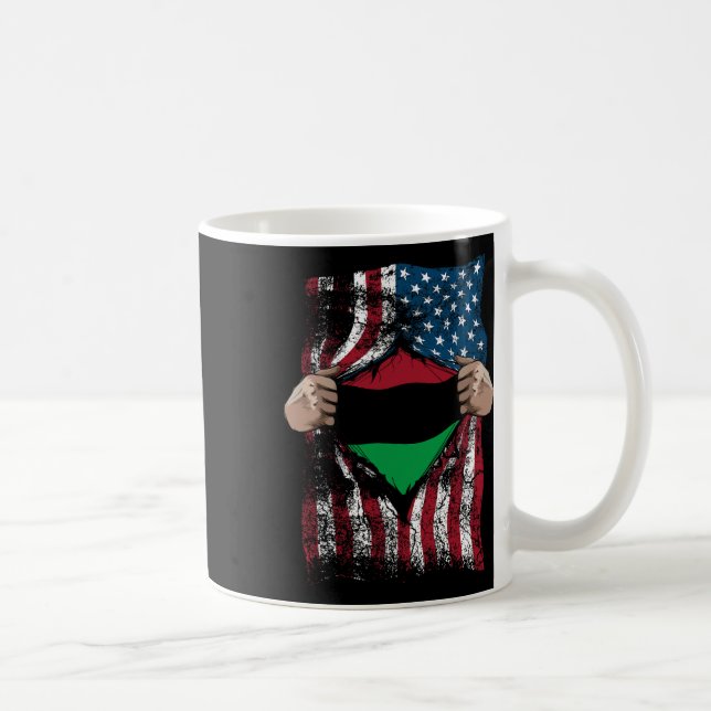 Taza De Café Bandera Panafricana de la Unión Leal Afro-American (Derecha)