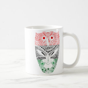 Taza De Café Bandera Panafricana Unia de la Historia Negra Libe