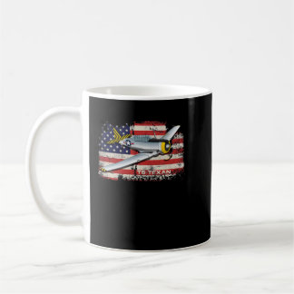 Taza De Café Bandera patriótica A-10 Warthog jet American