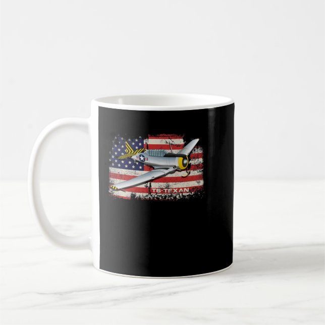 Taza De Café Bandera patriótica A-10 Warthog jet American (Izquierda)