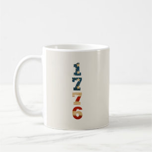 Taza De Café Bandera Patriótica Americana 1776 
