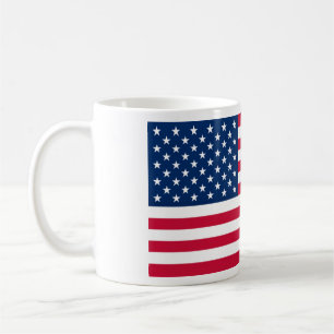 Taza De Café Bandera Patriótica Americana Café Mug