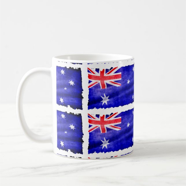 Taza De Café Bandera patriótica australiana de Australia para a (Izquierda)