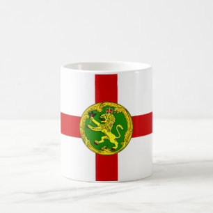 Taza De Café Bandera Patriótica de Alderney