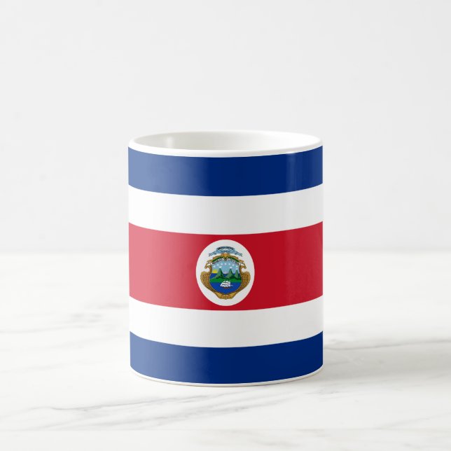 Taza De Café Bandera Patriótica de Costa Rica (Centro)
