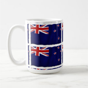 Taza De Café Bandera patriótica de Nueva Zelanda para Kiwis