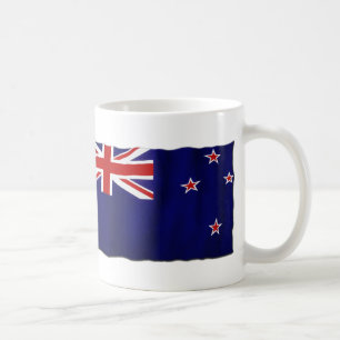 Taza De Café Bandera patriótica de Nueva Zelanda para Kiwis