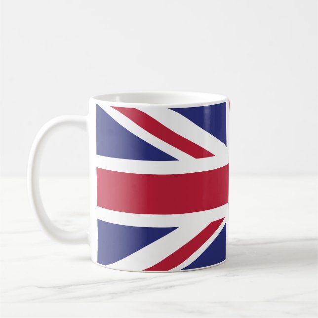 Taza De Café Bandera Patriótica del Reino Unido (Izquierda)