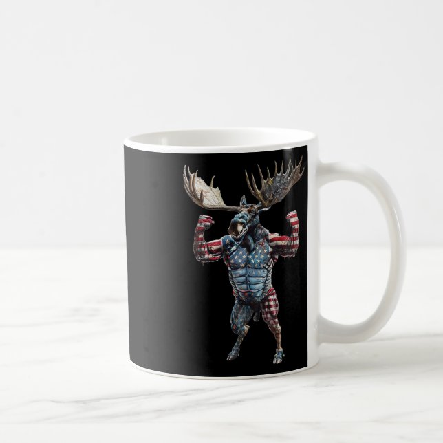 Taza De Café Bandera Patriótica Estadounidense 4 De Julio Funny (Derecha)