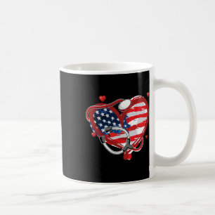 Taza De Café Bandera Patriótica Estadounidense De 4 De Julio