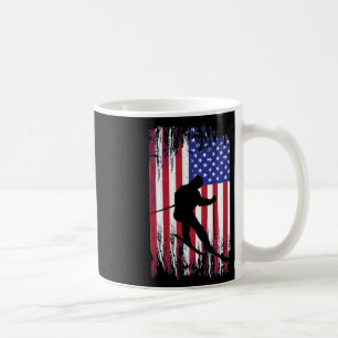 Taza De Café Bandera Patriótica Estadounidense Novedad única re
