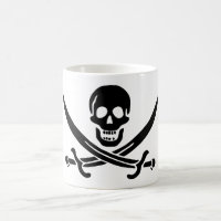 Bandera pirata calavera espadas cruzadas
