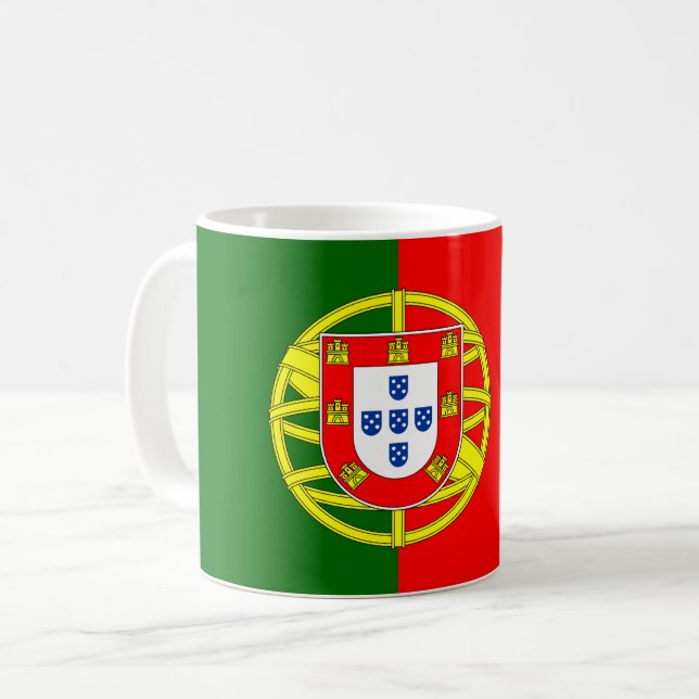 Taza De Café Bandera (portuguesa) de Portugal (Anverso izquierdo)