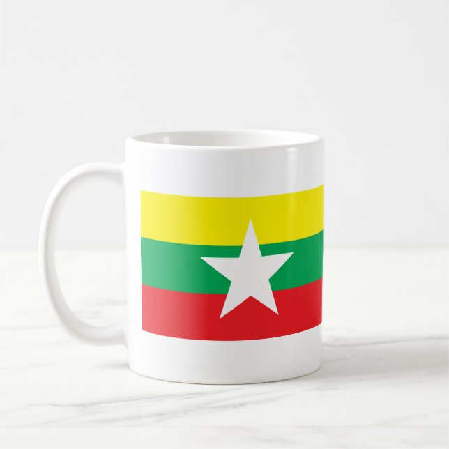 Taza De Café Bandera propuesta 2007 de Myanmar (Izquierda)