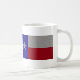 Taza De Café Bandera Purpurinoso de Texas
