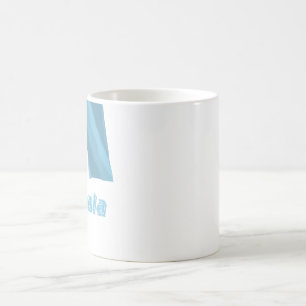 Taza De Café Bandera que agita de Guatemala con nombre