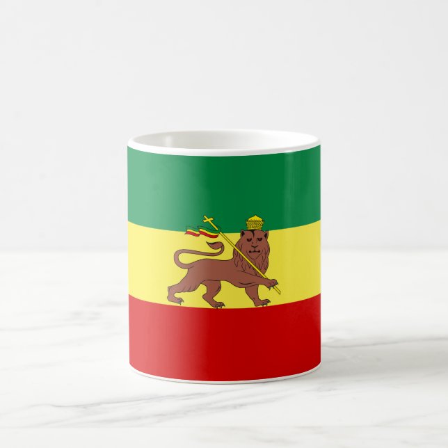 Taza De Café Bandera rastafari (Rastafarianismo) (Rasta) (Centro)