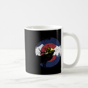 Taza De Café Bandera Retro Estado Colorado Montañas Rocosas Esq