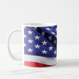 Taza De Café Bandera roja, blanca y azul de Estados Unidos