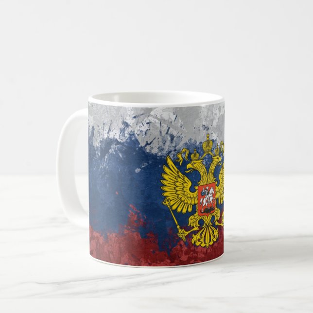 Taza De Café Bandera rusa (Anverso izquierdo)