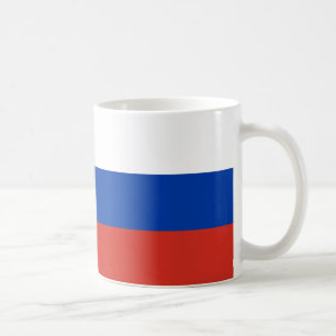 Taza De Café Bandera rusa de café cerámico
