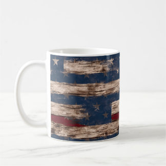 Taza De Café Bandera Rusa Estadounidense Clásica Mug