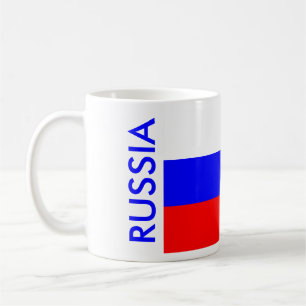 TAZA DE CAFÉ BANDERA RUSIA