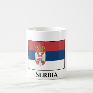 Taza De Café Bandera Serbia (serbia)