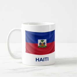 Taza De Café Bandera Simple de Haití | Orgullo Diario