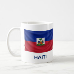 Taza De Café Bandera Simple de Haití Orgullo Diario