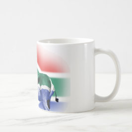 Taza De Café Bandera surafricana de Springbock