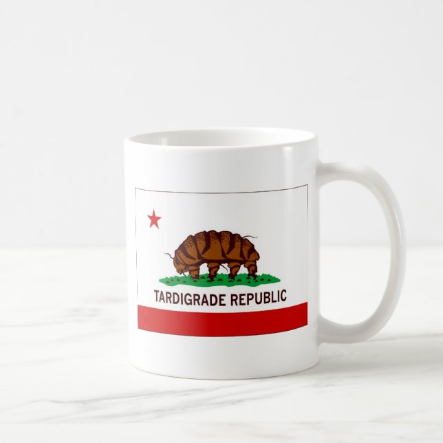 Taza De Café Bandera tardígrada de la república (Derecha)