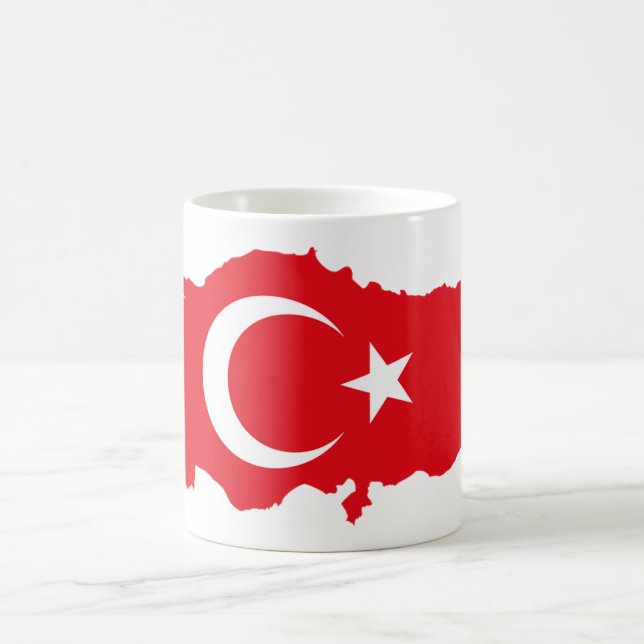 Taza De Café Bandera turca (Centro)