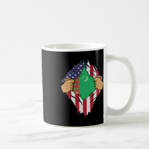 Taza De Café Bandera turcomana Turkmenistán Hombres Niñas Regal