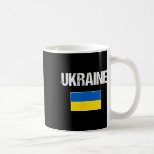Taza De Café Bandera ucraniana de Ucrania para hombres, mujeres