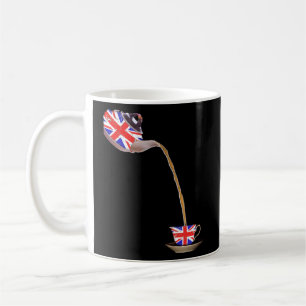 Taza De Café Bandera Union Jack del Reino Unido de Tetera y