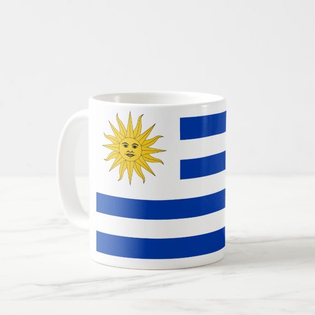 Taza De Café Bandera uruguaya (Anverso izquierdo)
