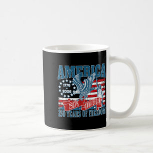 Taza De Café Bandera USA Aniversario 250 Patriótico 4 de Julio