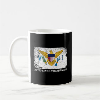 Taza De Café Bandera Usvi Hecha En Las Islas Vírgenes Estadouni