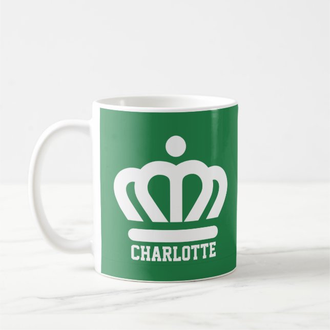 Taza De Café Bandera (variante) de Charlotte, NC (Izquierda)