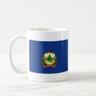 Taza De Café Bandera Vermont + mapa